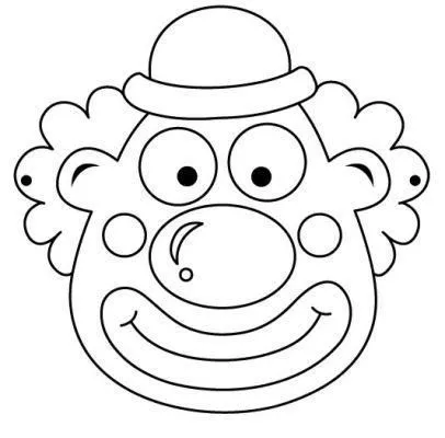 Caras de payasos para niños para colorear - Imagui Caras de payasos para niños para colorear - Imagui