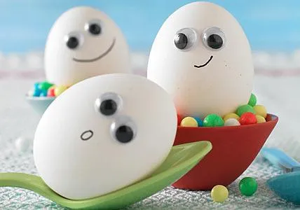 Caras pintadas en los huevos - Imagui