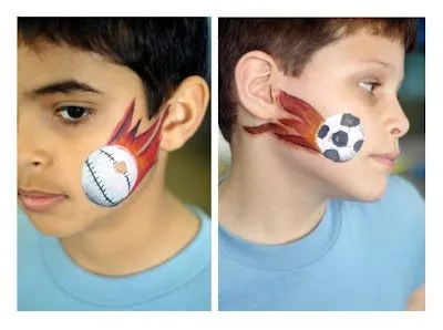 Caras pintadas infantiles animales - Imagui