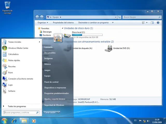 Las caras de Windows 7 | Espacio de Leonardo