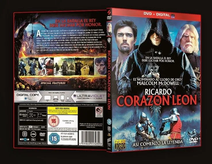 CARATULA COVER DVD PROFESIONAL: Richard The Lionheart ( CARATULA COVER DVD PROFESIONAL: Richard The Lionheart (