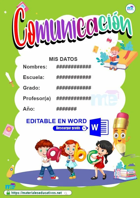 Carátula del Curso de Comunicación - Materiales Educativos