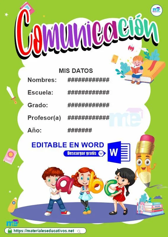 Carátula del Curso de Comunicación - Materiales Educativos Carátula del Curso de Comunicación - Materiales Educativos