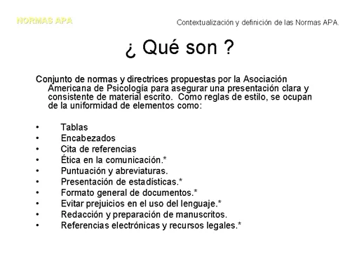 Normas APA para elaborar trabajos de investigación - Monografias.com