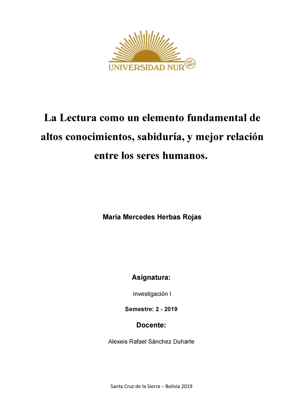 Caratula para presentar trabajos y practicos - La Lectura como un elemento fundamental de altos - Studocu Caratula para presentar trabajos y practicos - La Lectura como un elemento fundamental de altos - Studocu