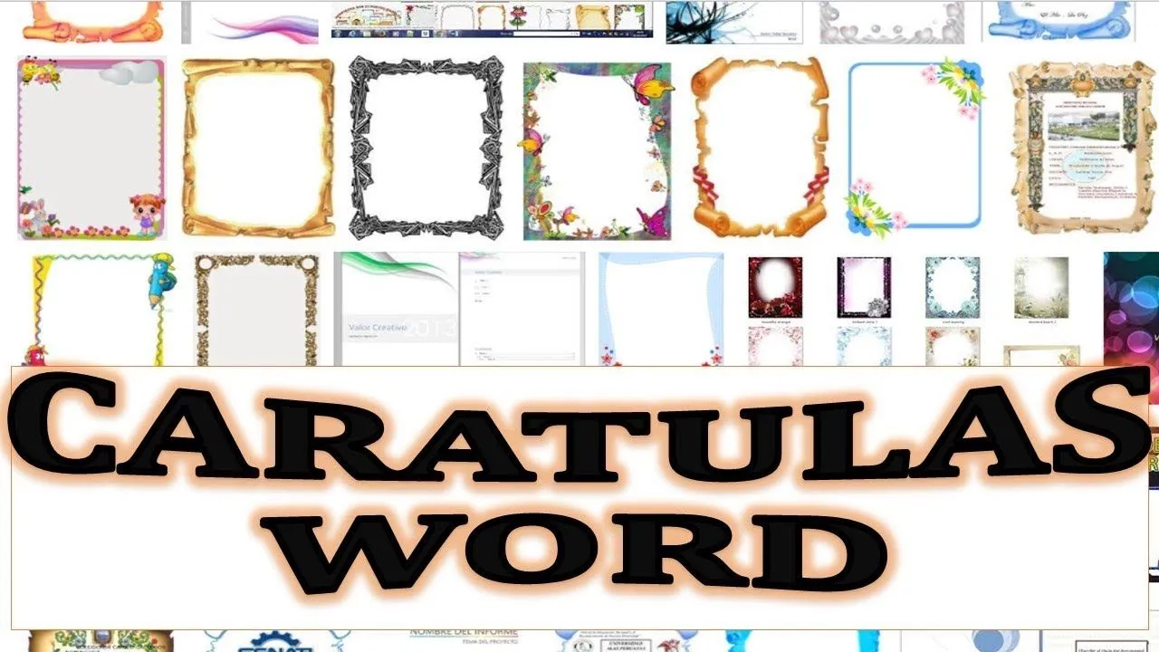 Caratula en WORD. ¿Como hacer una caratula con bordes, marcos, imagenes y letras de WorArt? - YouTube Caratula en WORD. ¿Como hacer una caratula con bordes, marcos, imagenes y letras de WorArt? - YouTube