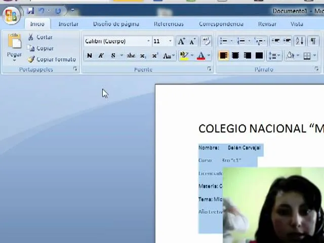 CARATULA EN WORD - YouTube