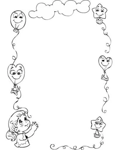 Fichas de bordes para colorear - Imagui