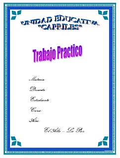 Caratula para el colegio - Imagui