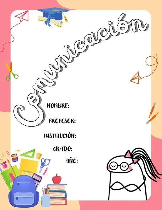 ᐉ Carátulas de Comunicación para Niñas [2024] - p/ Imprimir
