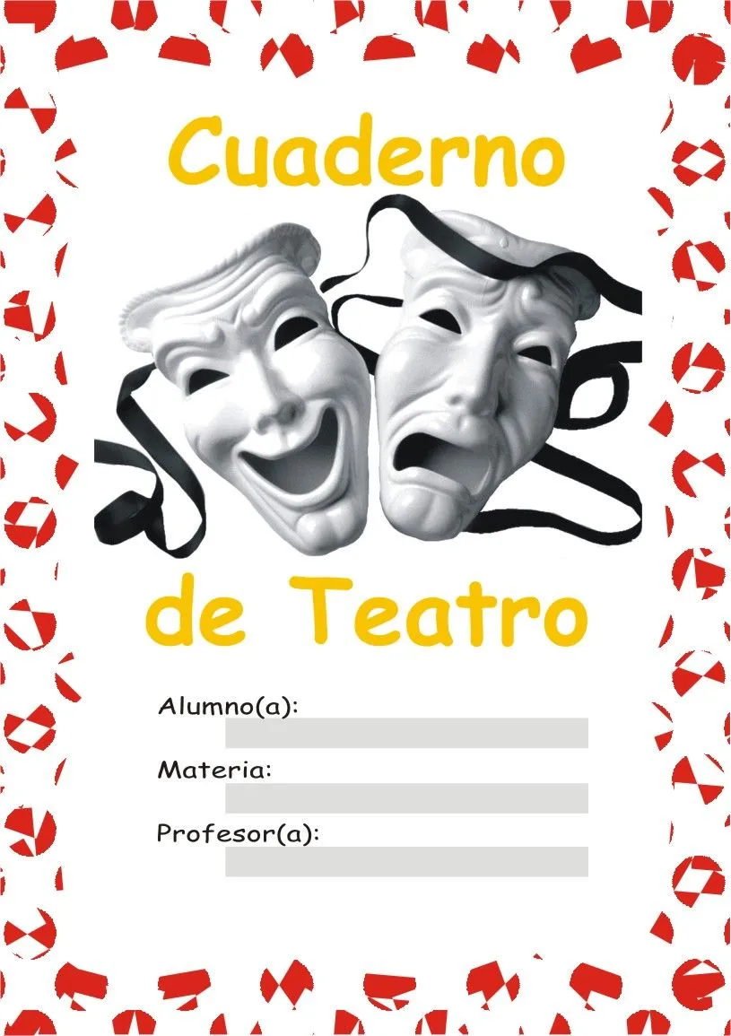 Caratulas para Cuadernos: Actuacion y Teatro Caratulas para Cuadernos: Actuacion y Teatro