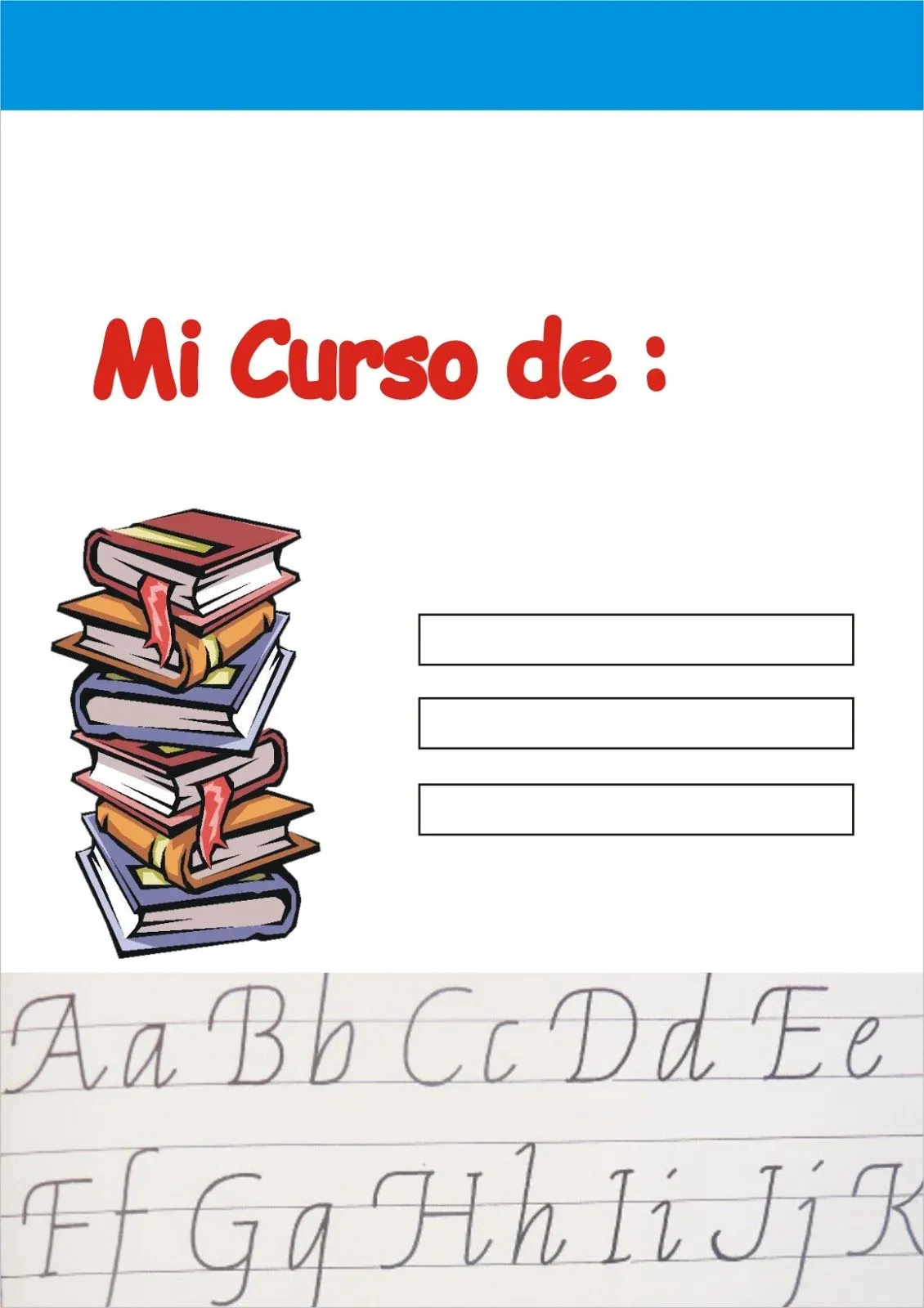 Caratulas para Cuadernos: Cuaderno de Caligrafia Caratulas para Cuadernos: Cuaderno de Caligrafia