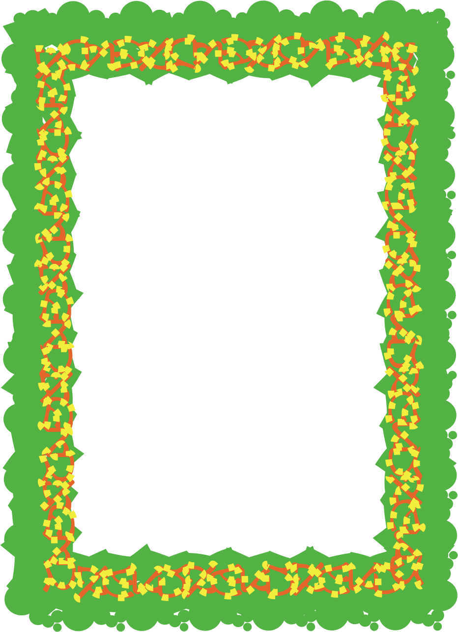 CARATULAS ESCOLARES: Caratula Infantil Borde Verde CARATULAS ESCOLARES: Caratula Infantil Borde Verde
