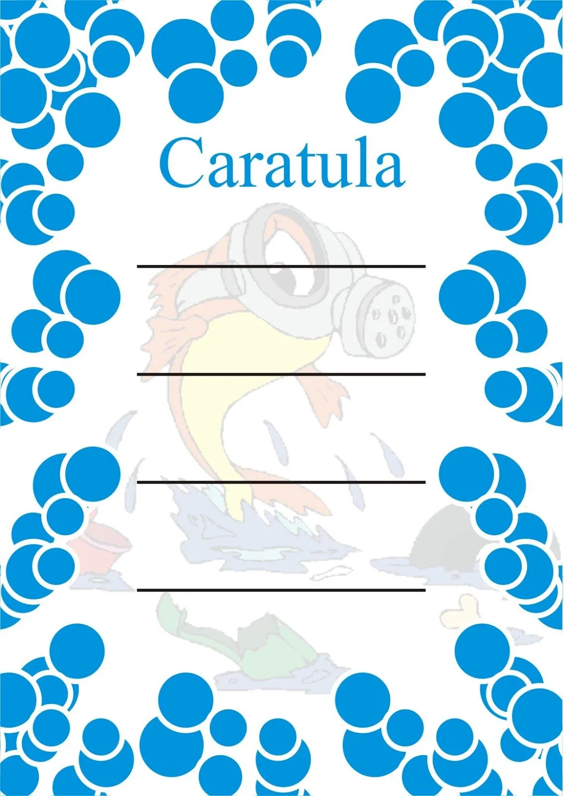CARATULAS ESCOLARES: Contaminacion del Agua CARATULAS ESCOLARES: Contaminacion del Agua
