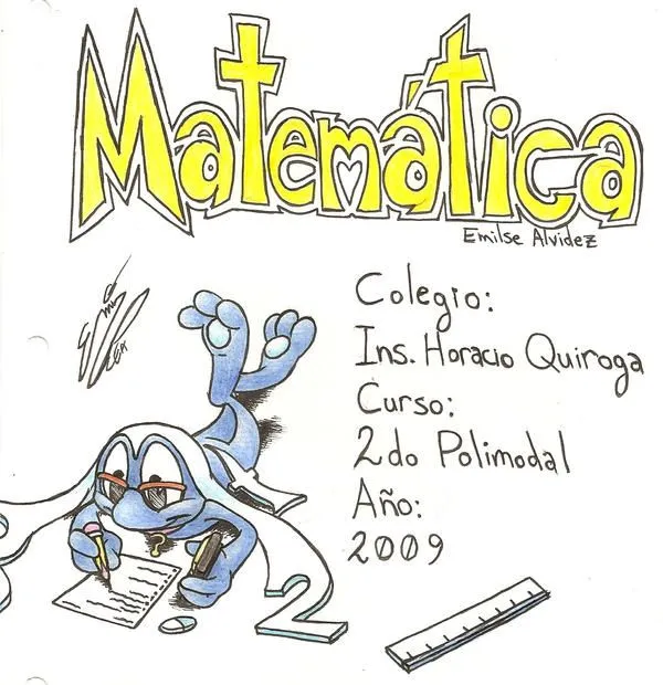 Caratula de Matematica by ChibiEmiAlvi on DeviantArt