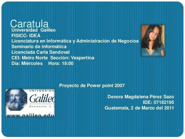 Caratulas de Power Point - Imagui