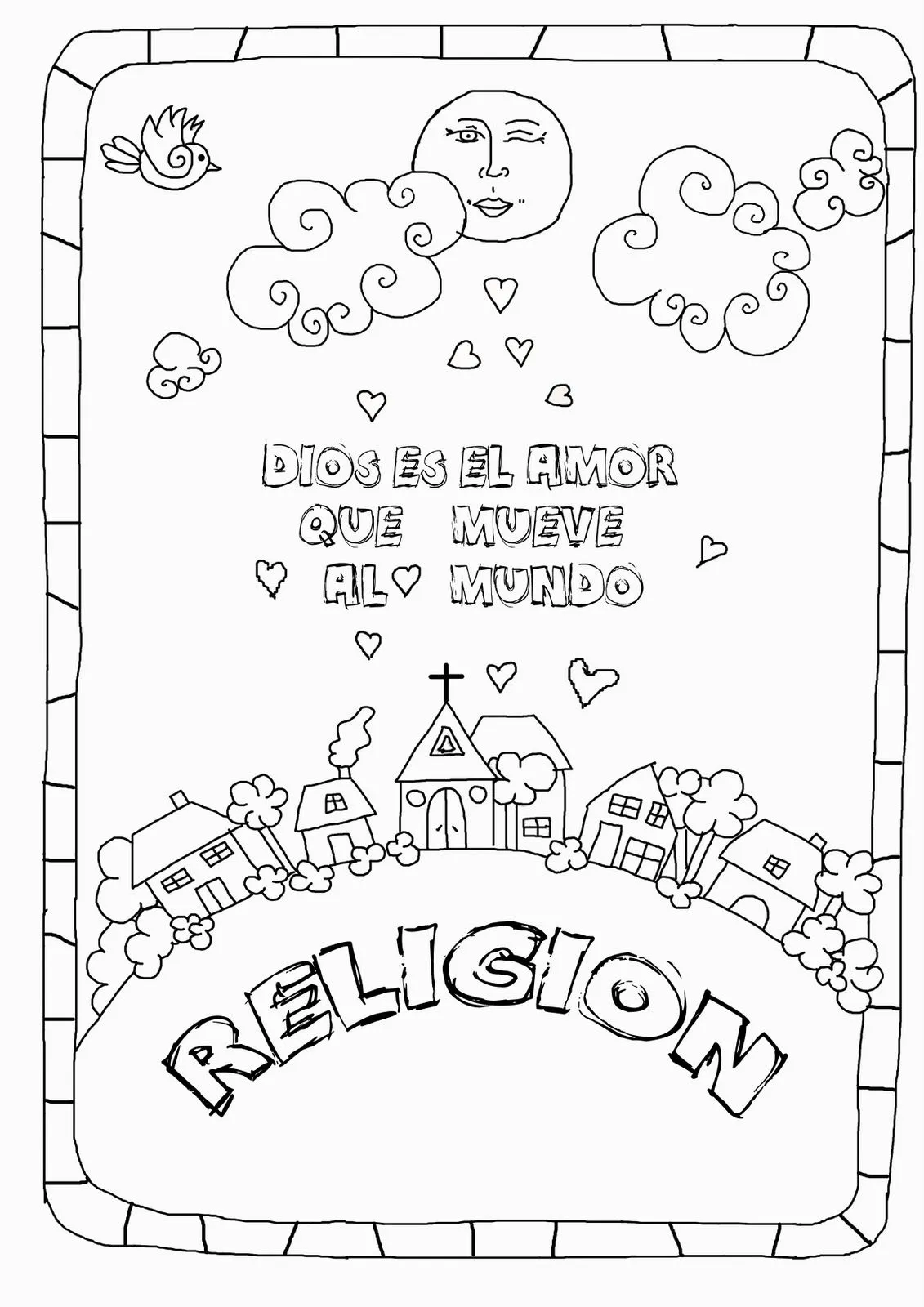 Carátulas para religión para colorear - Imagui Carátulas para religión para colorear - Imagui