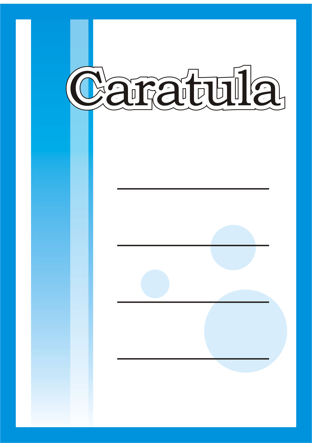 Caratulas para Trabajos: marzo 2014