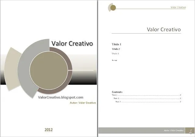 Valor Creativo: Plantillas Word 2003, 2007, 2010 y 2013 Valor Creativo: Plantillas Word 2003, 2007, 2010 y 2013