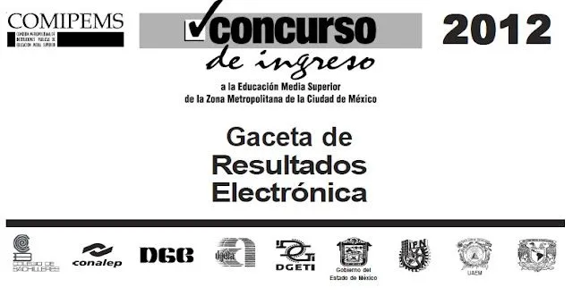 Resultados: Examen de Admsión: julio 2012