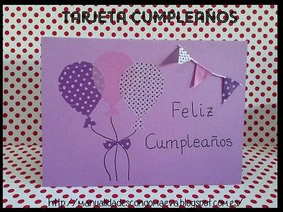 Tarjeta cumpleaños decorada con washi tape http ...