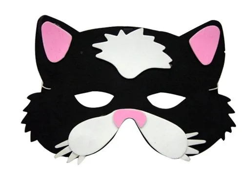 careta gato negro de goma eva como animal | DisfracesMimo ... careta gato negro de goma eva como animal | DisfracesMimo ...
