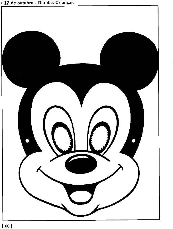 Careta de Mickey para colorear - Imagui Careta de Mickey para colorear - Imagui