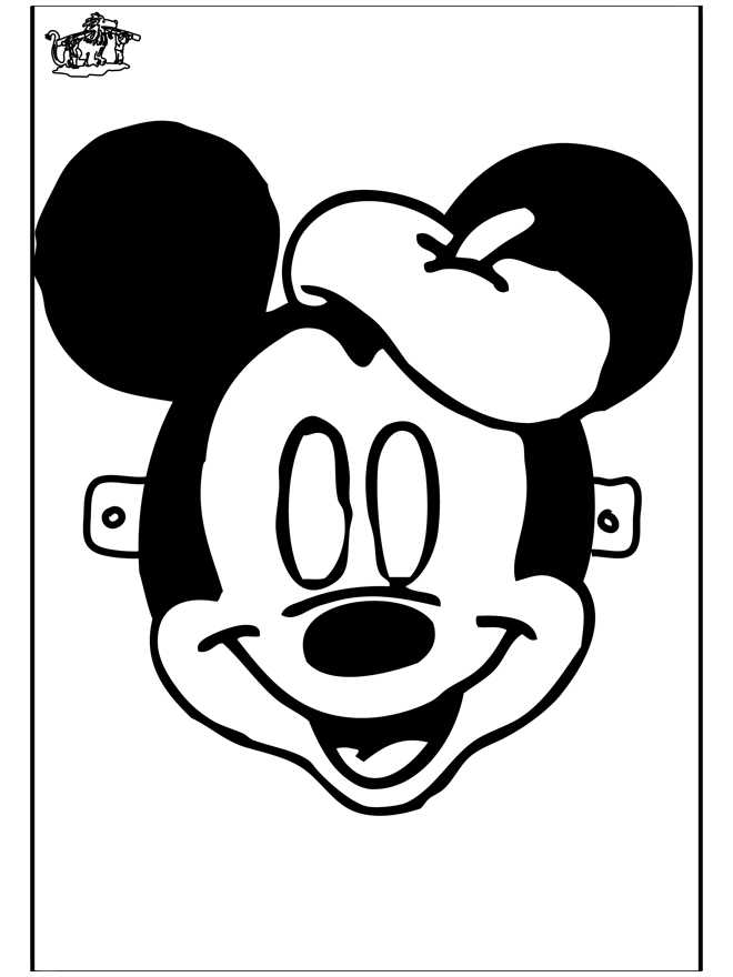 Careta de Minnie Mouse para colorear - Imagui Careta de Minnie Mouse para colorear - Imagui
