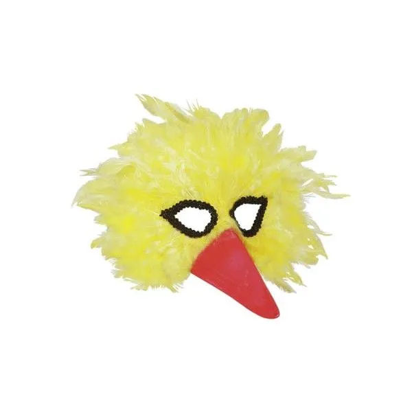 CARETA DE PLUMAS PAJARO AMARILLO CON PICO - comprar online en ...