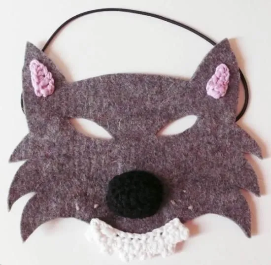Caretas de animales de fieltro y amigurumi, para los peques! www ... Caretas de animales de fieltro y amigurumi, para los peques! www ...