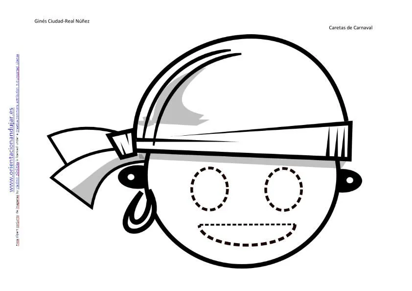 Caretas de Carnaval I (Bombero y Pirata) -Orientacion Andujar Caretas de Carnaval I (Bombero y Pirata) -Orientacion Andujar
