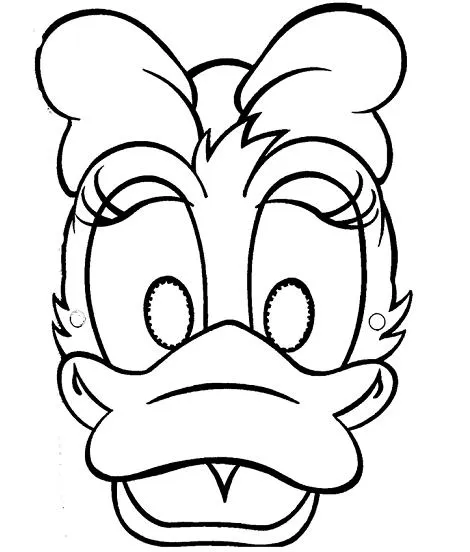 Caretas para colorear