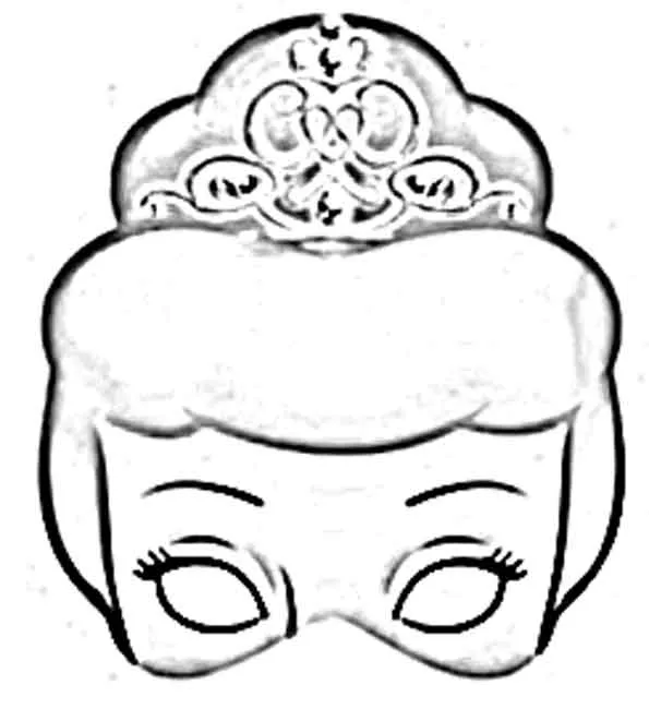Mascaras de princesas para imprimir, pintar y recortar ... Mascaras de princesas para imprimir, pintar y recortar ...