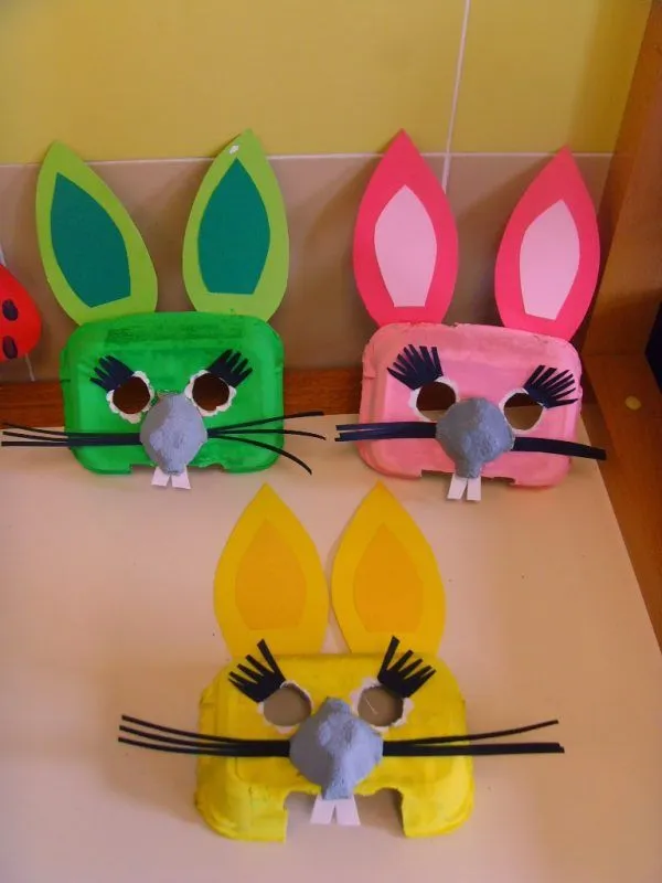 Caretas de Conejos con Materiales Reciclados | Fiestas y Cumples Caretas de Conejos con Materiales Reciclados | Fiestas y Cumples