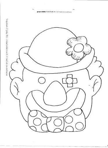 CARETAS PARA IMPRIMIR Y COLOREAR