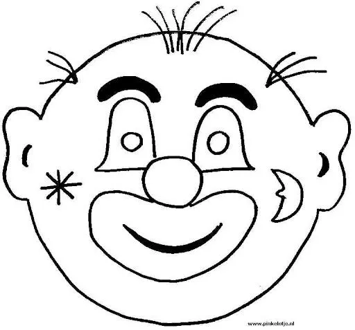 CARETAS PARA IMPRIMIR Y COLOREAR