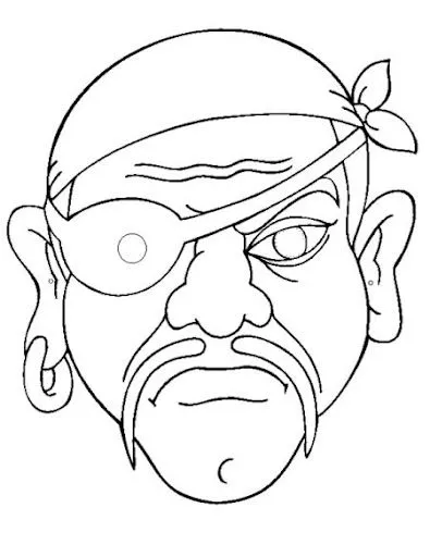 CARETAS PARA NIÑOS DE PIRATAS