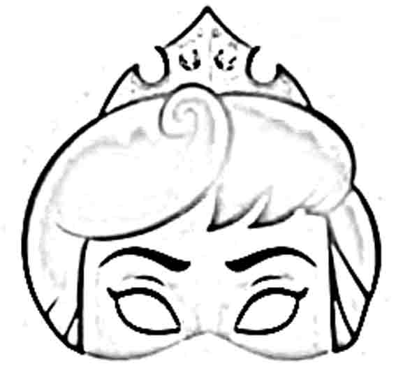 Mascaras de princesas para imprimir, pintar y recortar ... Mascaras de princesas para imprimir, pintar y recortar ...
