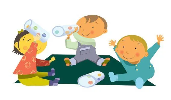 Caricatura de bebés jugando - Imagui