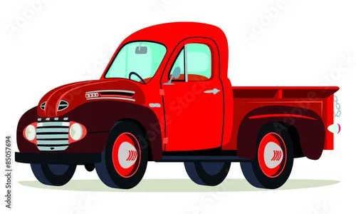 Caricatura camioneta Chevrolet Apache 1957 verde vista frontal y ... Caricatura camioneta Chevrolet Apache 1957 verde vista frontal y ...
