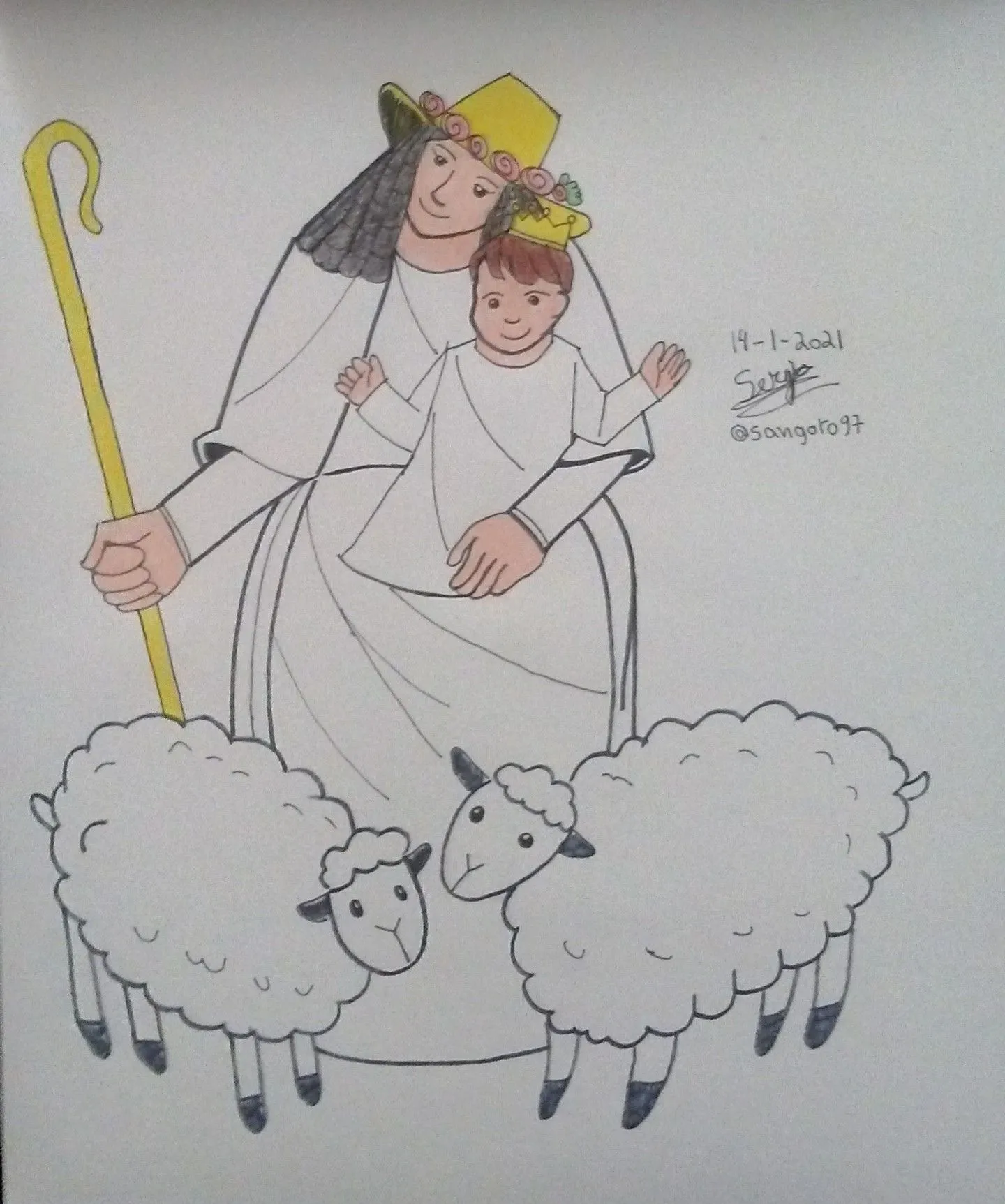 Caricatura de LA DIVINA PASTORA (+Proceso) #SueltaLaManoConEdo — Hive Caricatura de LA DIVINA PASTORA (+Proceso) #SueltaLaManoConEdo — Hive