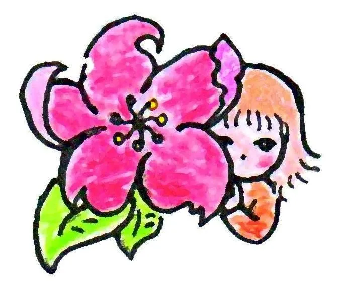Flor en caricatura - Imagui