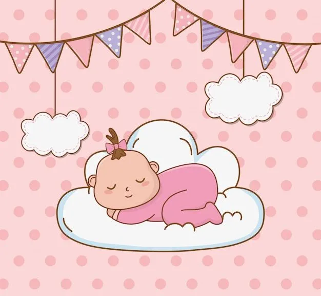 Caricatura lindo baby shower | Vector Premium Caricatura lindo baby shower | Vector Premium