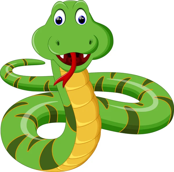 Caricatura lindo serpiente — Vector stock © irwanjos2 #79035166