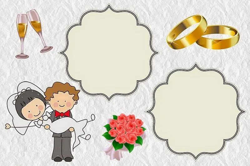 Caricatura de Novios: Invitaciones para Imprimir Gratis. | Oh My ... Caricatura de Novios: Invitaciones para Imprimir Gratis. | Oh My ...