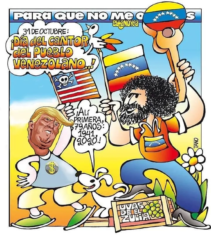 Caricatura de El Tano Yea...Alí Primera el cantor del pueblo Caricatura de El Tano Yea...Alí Primera el cantor del pueblo