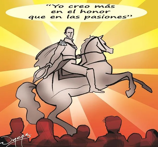 Caricatura de Uncas) Lo dijo Bolívar