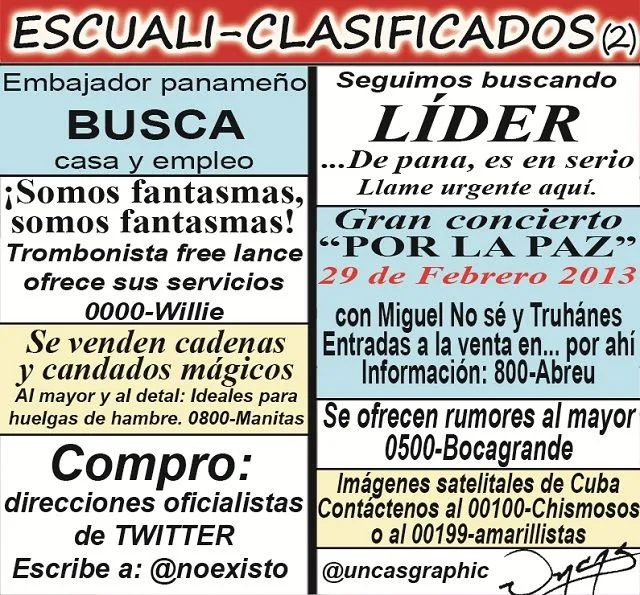 Caricatura de Uncas) Escuali clasificados 2 Caricatura de Uncas) Escuali clasificados 2
