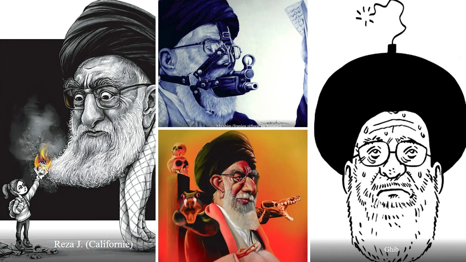 Las caricaturas sobre el ayatollah Khamenei que publicó Charlie Hebdo y enfurecieron al régimen de Irán - Infobae Las caricaturas sobre el ayatollah Khamenei que publicó Charlie Hebdo y enfurecieron al régimen de Irán - Infobae