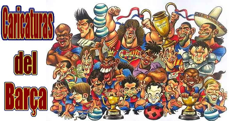 caricaturas del barça